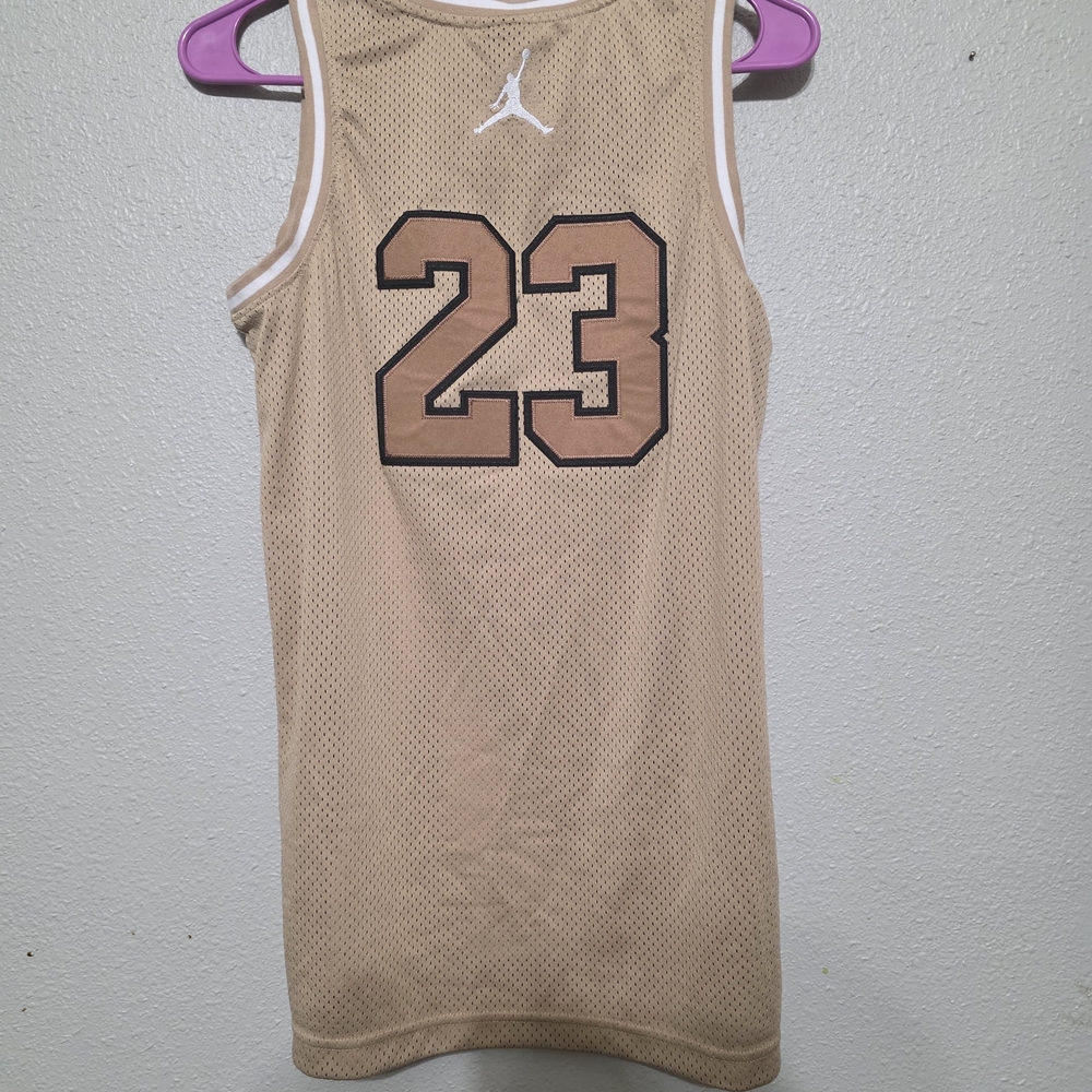 Jordan Tan Basketball Jersey - Picture 2 of 4
